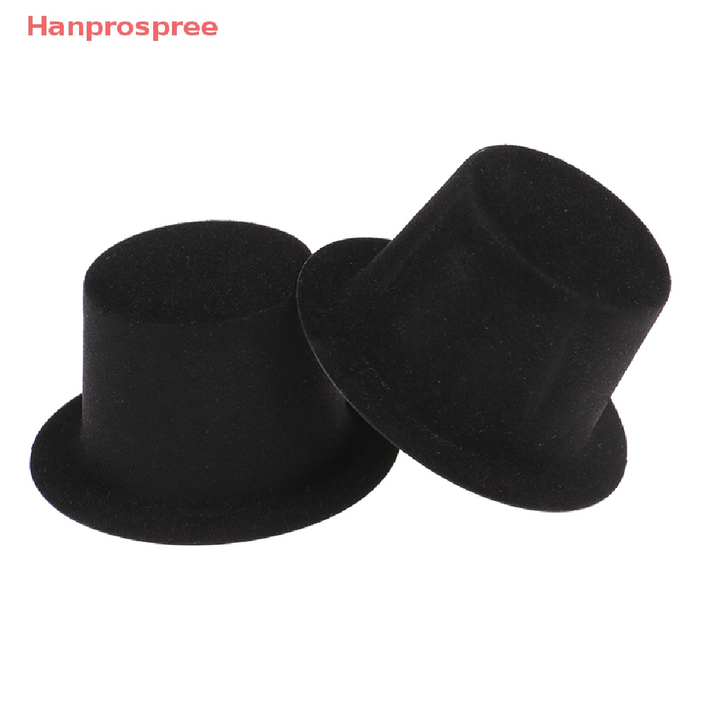 Set 10 Mũ Đen Trang Trí Nhà Búp Bê Tỉ Lệ 1: 12