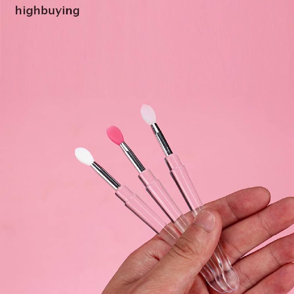 1 Cọ Tô Son Môi Bằng Silicone Kèm Muỗng Và Nắp Đậy Chống Bụi Tiện Dụng