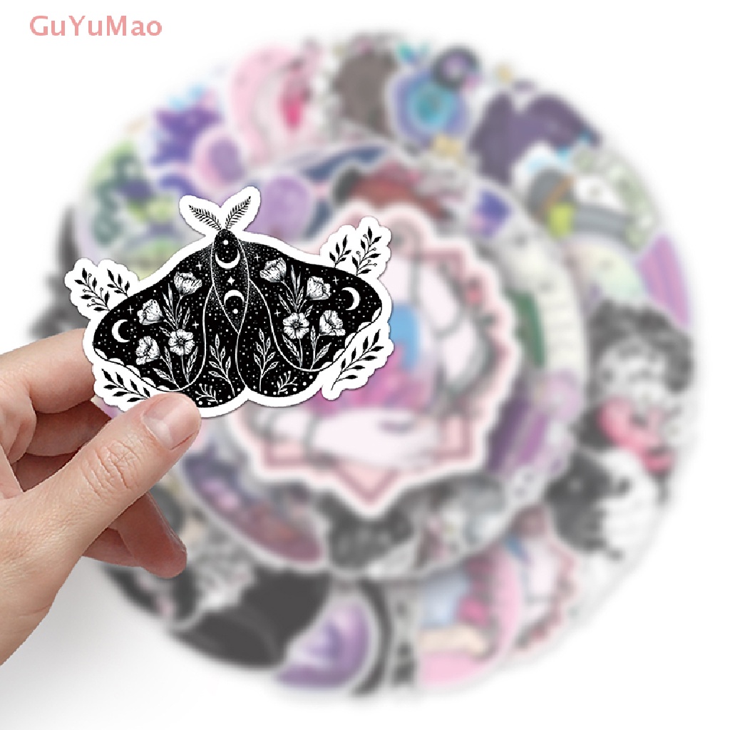 [cxGUYU] Set 50 Miếng Dán Hình Phù Thủy Graffiti Dễ Thương Trang Trí Laptop Hành Lý Ván Trượt PRTA DIY