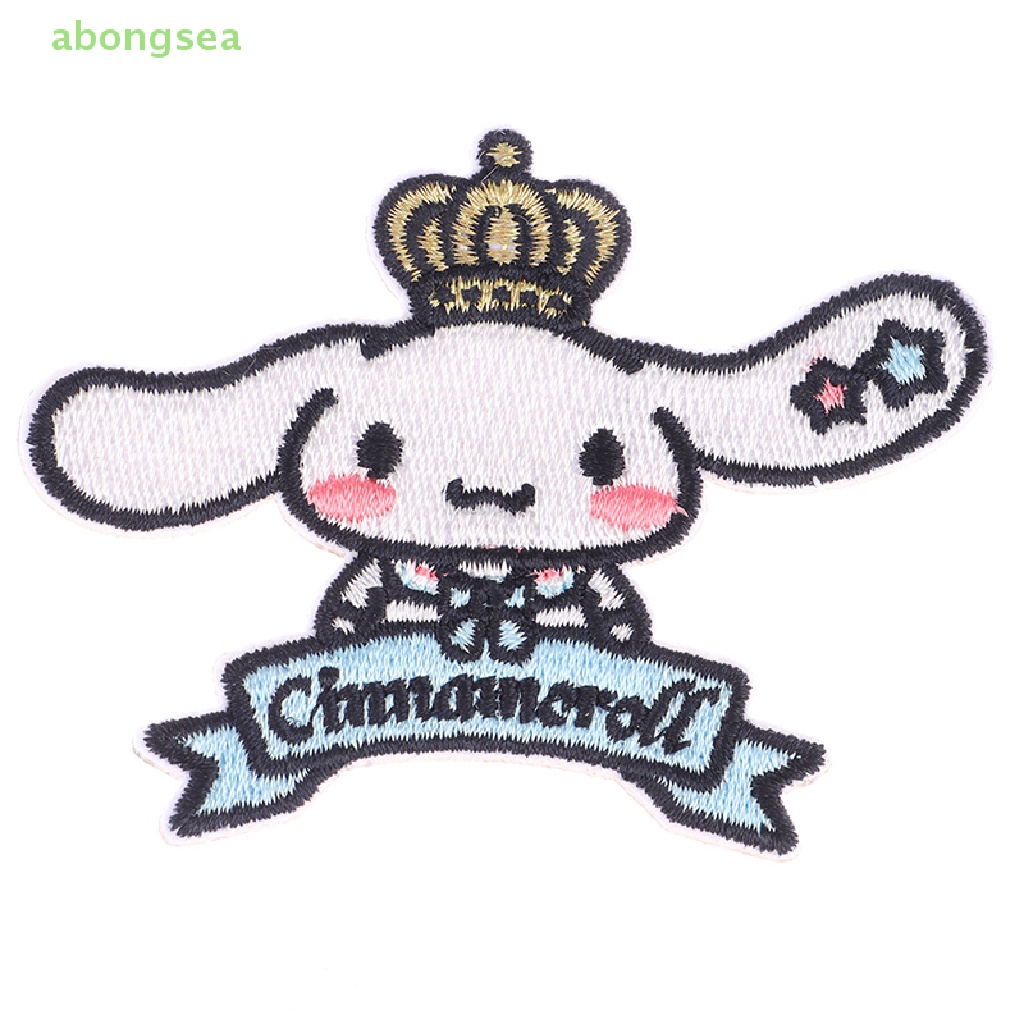 1 Miếng Vá Trang Trí Quần Áo Hình Sanrio Kuromi Cinnamoroll