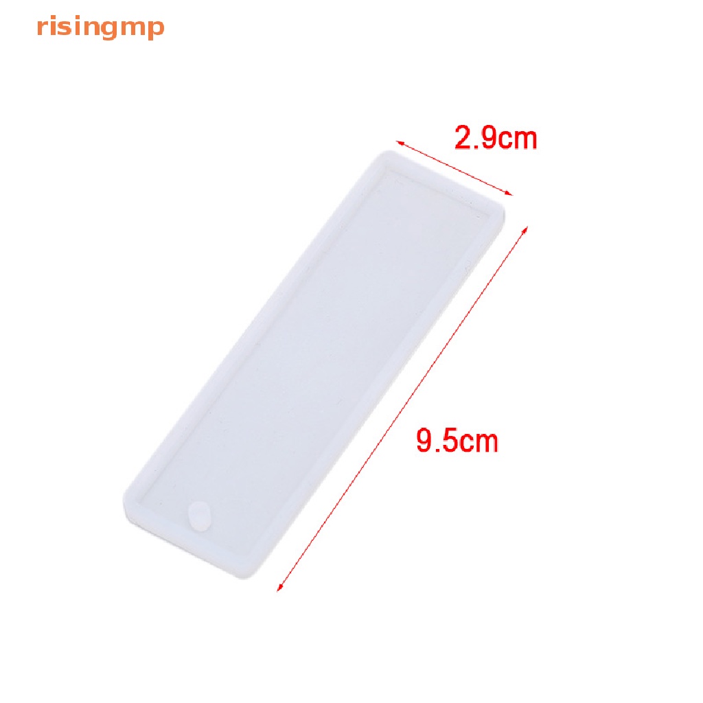 Set 3 Khuôn Silicone Hình Chữ Nhật Làm Thẻ Đánh Dấu Trang Sức DIY