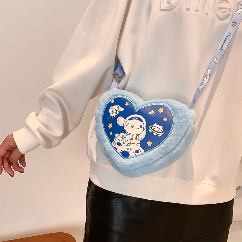 Túi Đeo Chéo Mini Hình Gấu Dâu Tây Hoạt Hình Chất Lượng Cao Thời Trang Thu Đông Phong Cách Hàn Quốc Cho Nữ