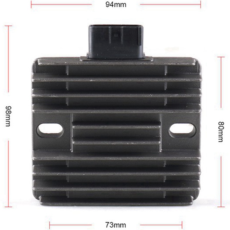 Bộ Chỉnh Lưu Bằng Nhôm Màu Đen DC12V Cho Yamaha V-Star XVS1100