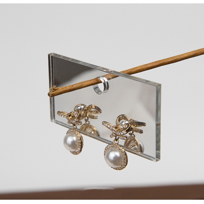 Giá Đỡ Trưng Bày Bông Tai / Thẻ / Trang Sức Có Gương