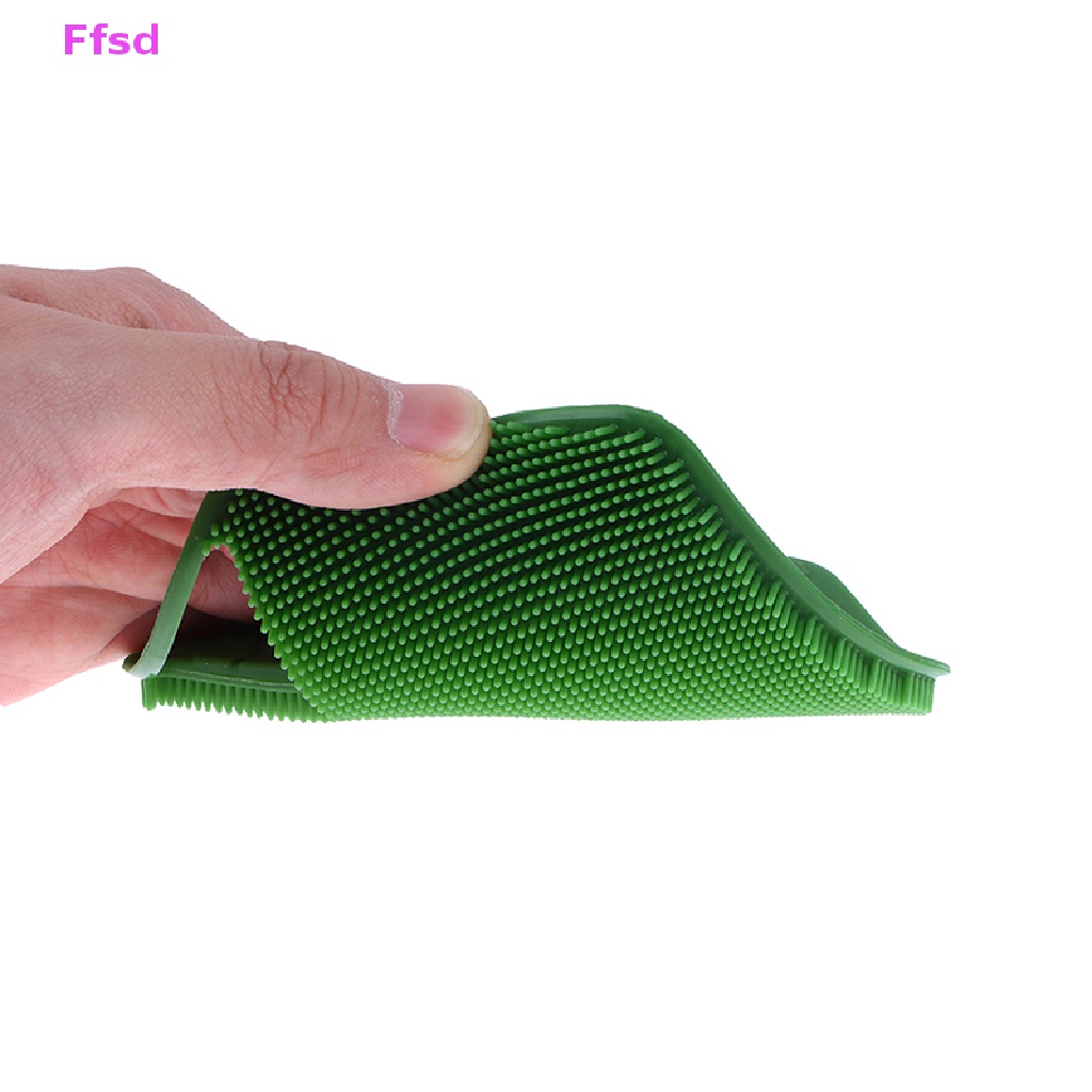 {Ffsd} Bàn Chải Tắm Silicone Tẩy Tế Bào Chết Mát Xa Làm Sạch Da