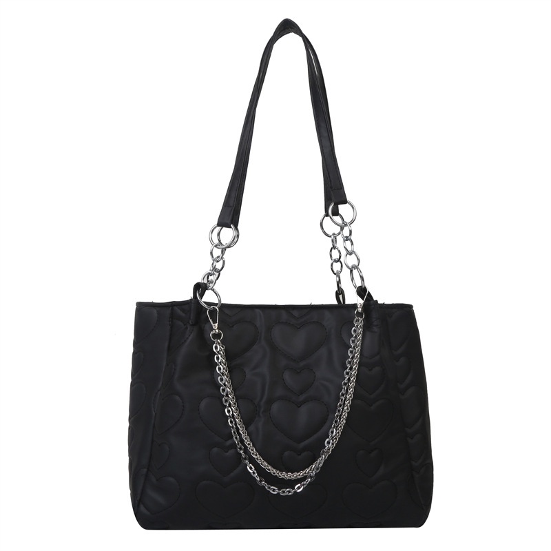 Túi Tote Đeo Vai Cỡ Lớn Phối Dây Xích Thời Trang Mùa Xuân 2023 Cho Nữ