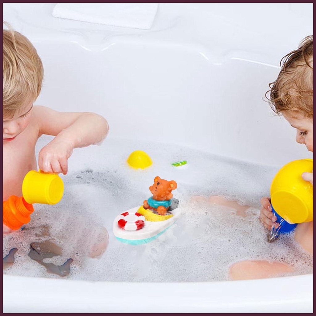 Đồ Chơi Lên Dây Cót Hình Gấu Dễ Thương Cho Bé Chơi Khi Tắm