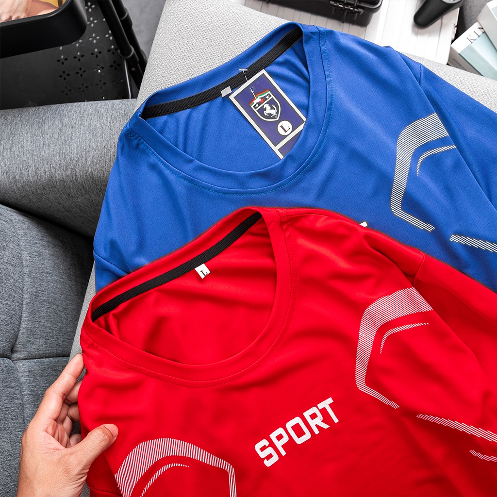 Bộ quần áo thể thao SPORT nam mùa hè mặc nhà chất thun lạnh ngắn tay 20X100N