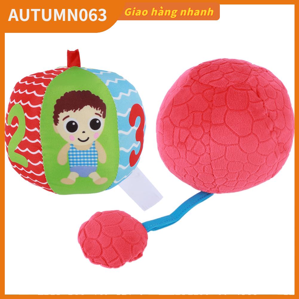 Autumn063 Bé Huấn Luyện Thị Giác Bóng Tay Bắt Đồ Chơi Giáo Dục Sớm Cho Trẻ Sơ Sinh Màu Đỏ