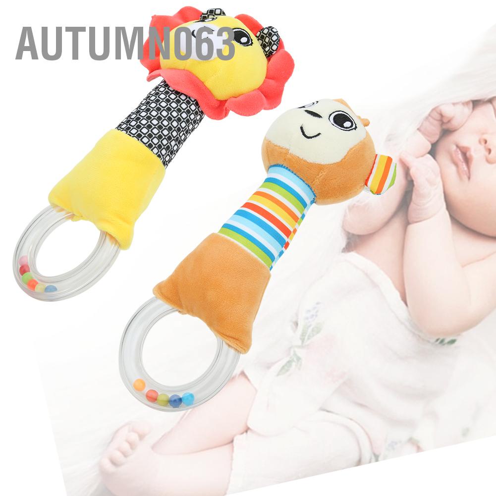 Autumn063 Lục Lạc Cho Bé Hoạt Hình Thú Sang Trọng Chuông Đồ Chơi Cầm Tay Sơ Sinh