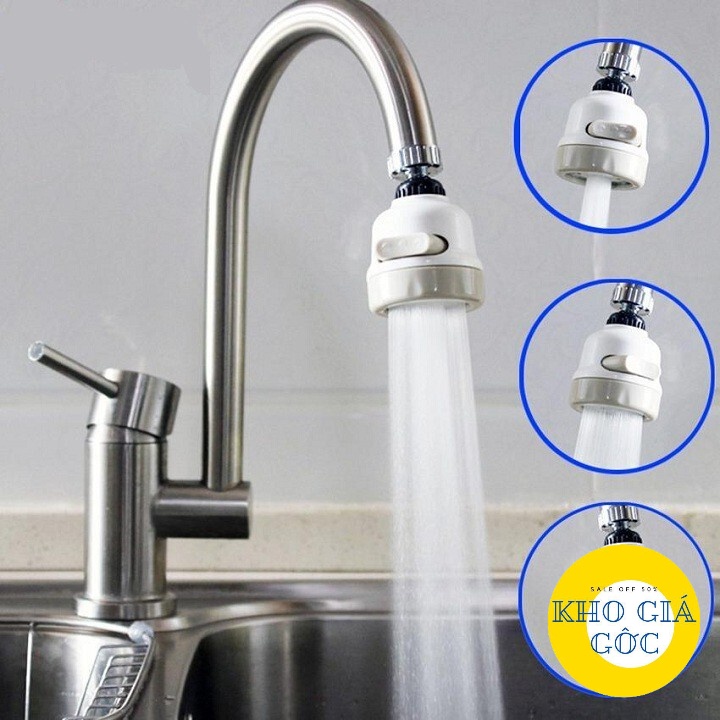 ĐẦU VÒI NỐI RỬA BÁT TĂNG ÁP XOAY 360 ĐỘ