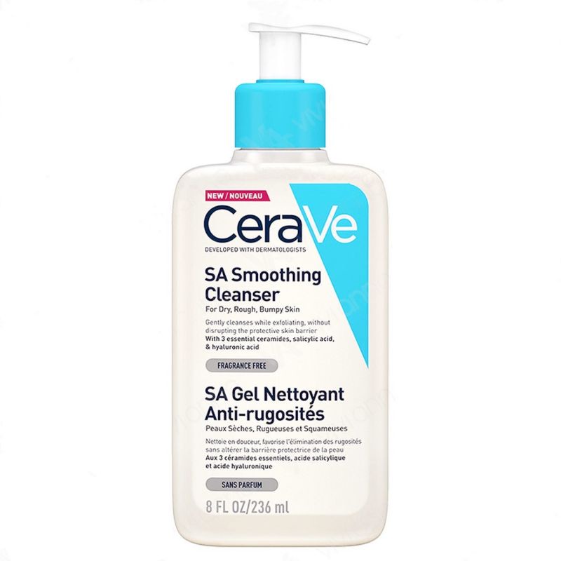Sữa rửa mặt dành cho da khô ráp, sần sùi Cerave SA Smoothing Cleanser 236ml
