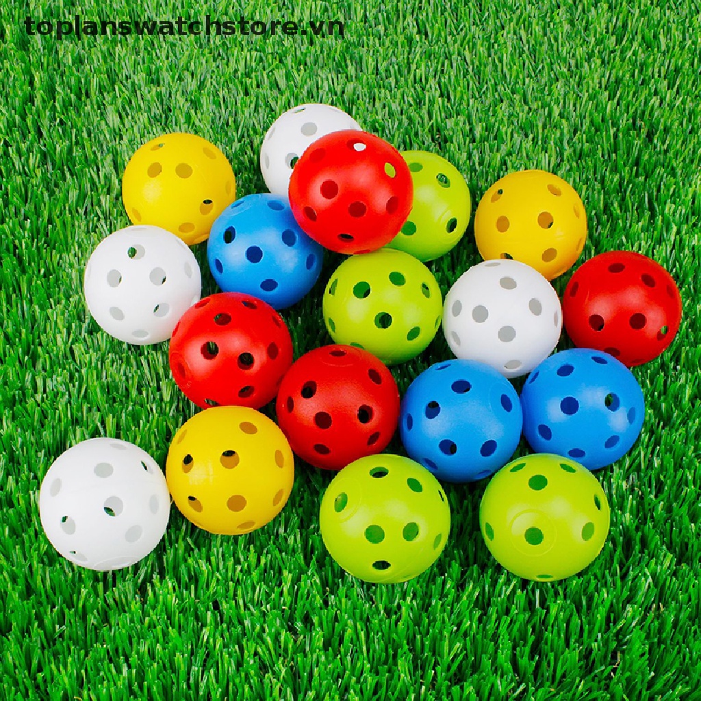 Set 24 Quả Bóng Golf Bằng Nhựa 42MM Đục Lỗ Luyện Tập