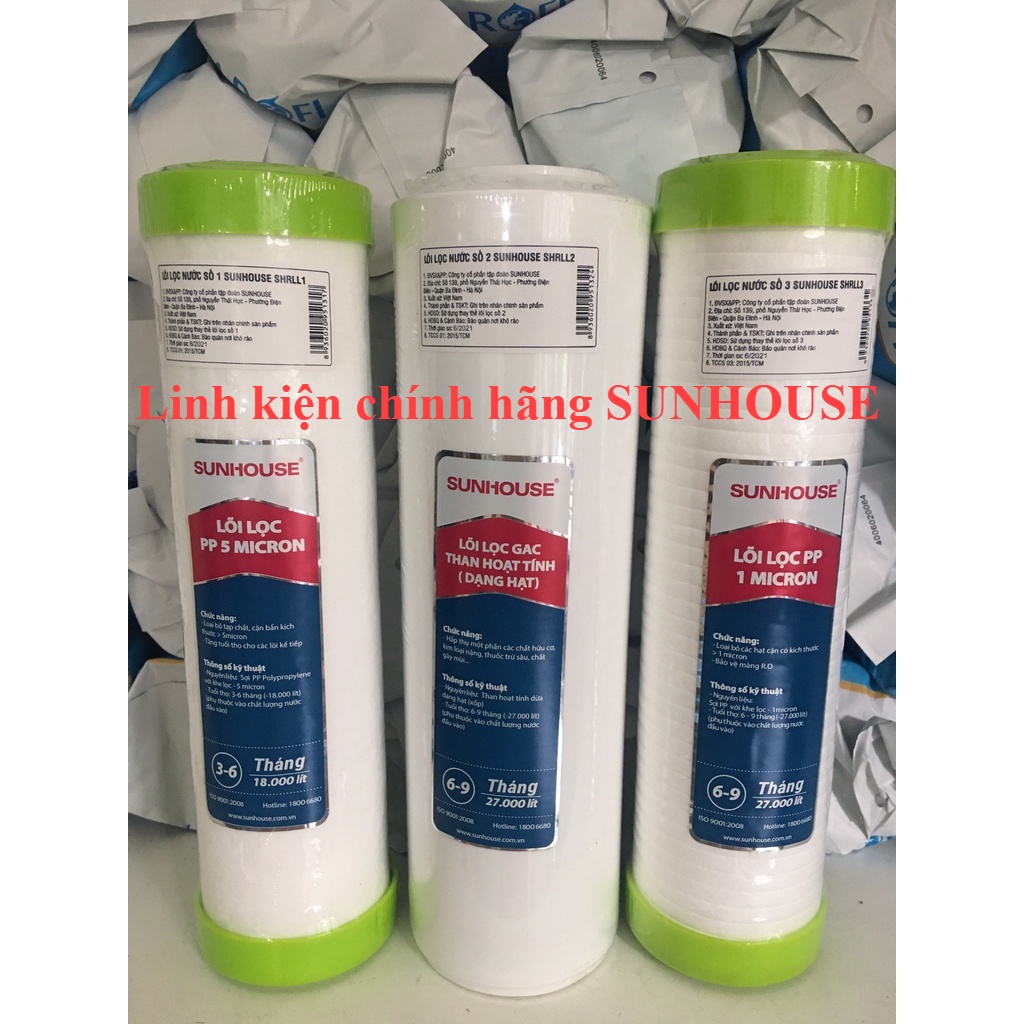 Lõi Lọc Nước Sunhouse 123 Chính Hãng