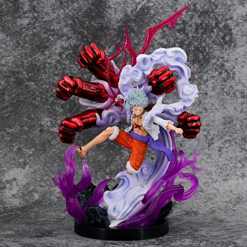 Mô hình nhân vật Luffy mũ rơm gear 2 7 tay cực chất cao 33cm | Figure anime one piece đồ chơi mô hình trang trí