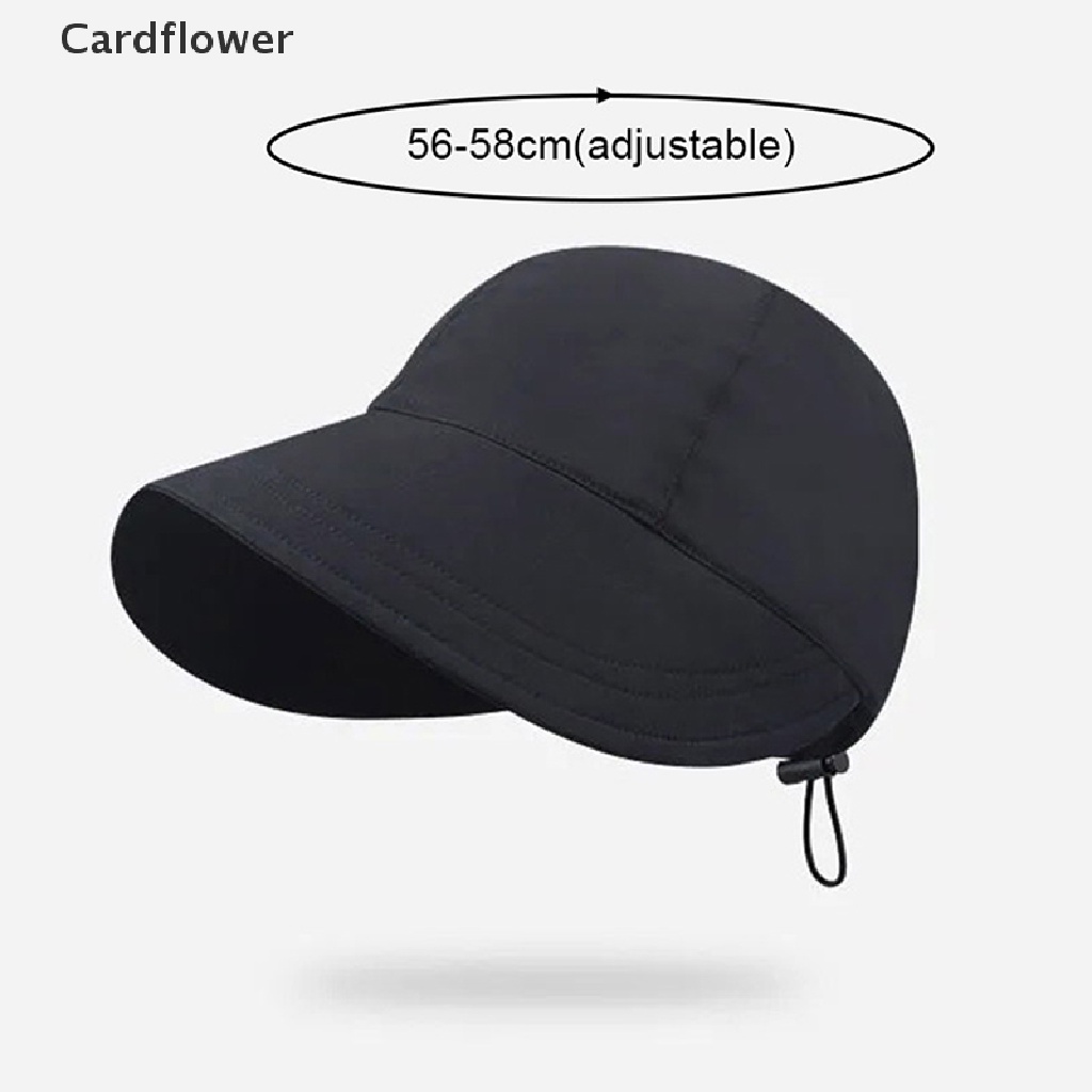 Mũ Vành Rộng Chống Nắng Dây Rút Có Thể Điều Chỉnh Được < Cardflower > Mũ Đi Biển Cho Nam Và Nữ
