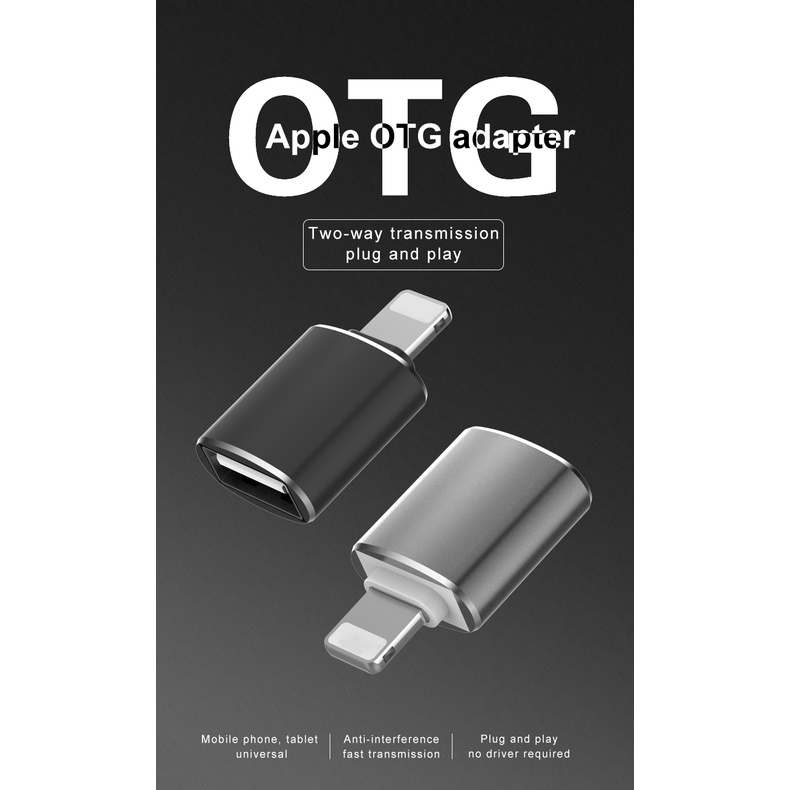 Đầu Chuyển Đổi OTG USB 3.0 Mạ Điện Chuyên Dụng Cho iphone 7 8 X XR XSMAX 11 12 13 14 PLUS PRO PROMAX