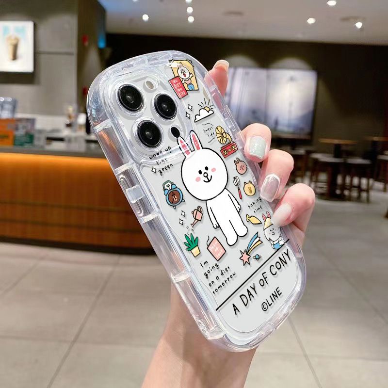 ✅Ốp Điện Thoại Mềm Trong Suốt Chống Sốc In Hình Thỏ Trắng Cho Apple Iphone 14 712xs / 118p / xr Promax 13 / P3RE
