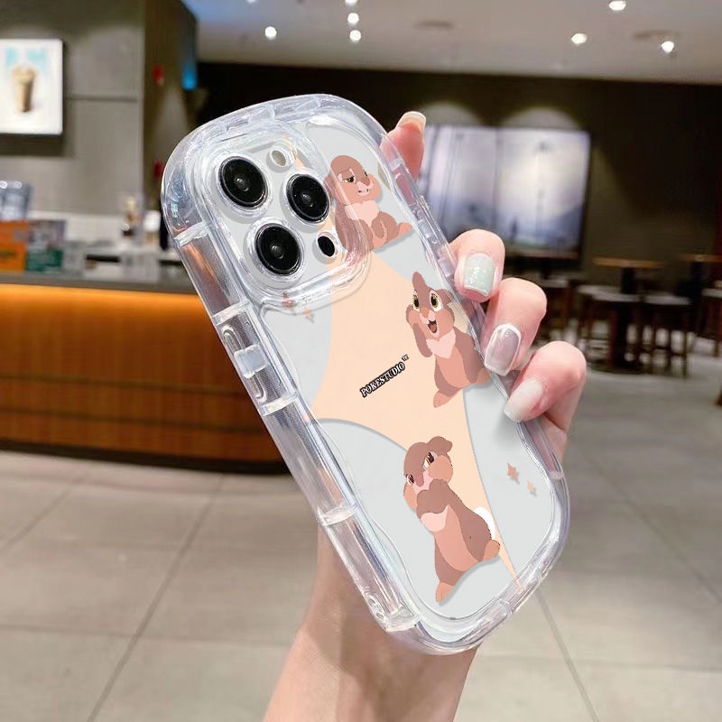 ✅Ốp Điện Thoại Mềm Trong Suốt Chống Sốc Hình Thỏ Bambi Cho Iphone14xsxr 11 12 7 promax / 8p13 XZMX