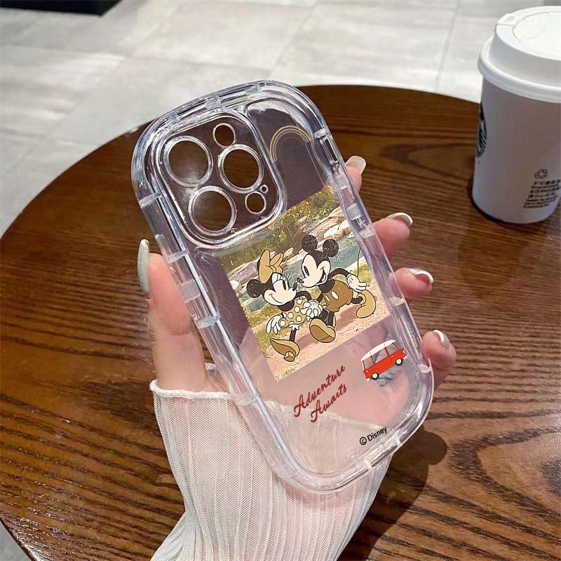 ✅Ốp Điện Thoại Mềm Trong Suốt Chống Sốc Hình Mickey Minnie Cho iPhone1412 / / / / / 8p13xs xr 117