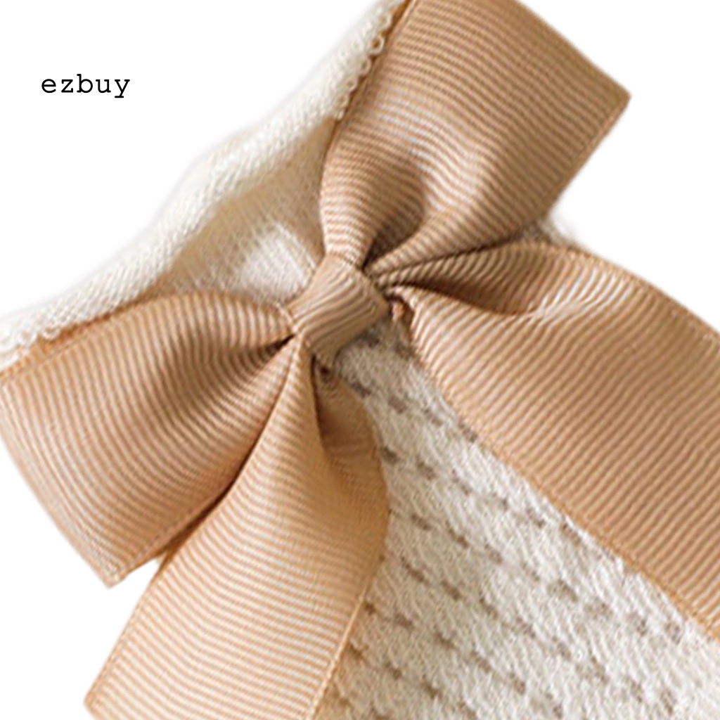 1 Đôi Tất Cotton Chống Trượt Thoáng Khí Đính Nơ Thời Trang Xuân Hè Cho Bé Sơ Sinh