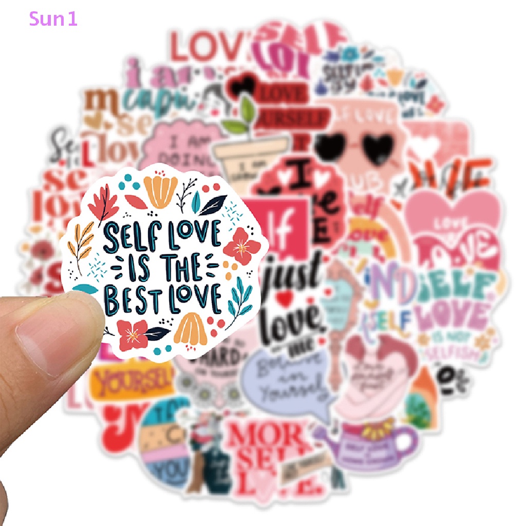 Set 50 Sticker Graffiti Dán Trang Trí Laptop Ghi Ta Ván Trượt Điện Thoại