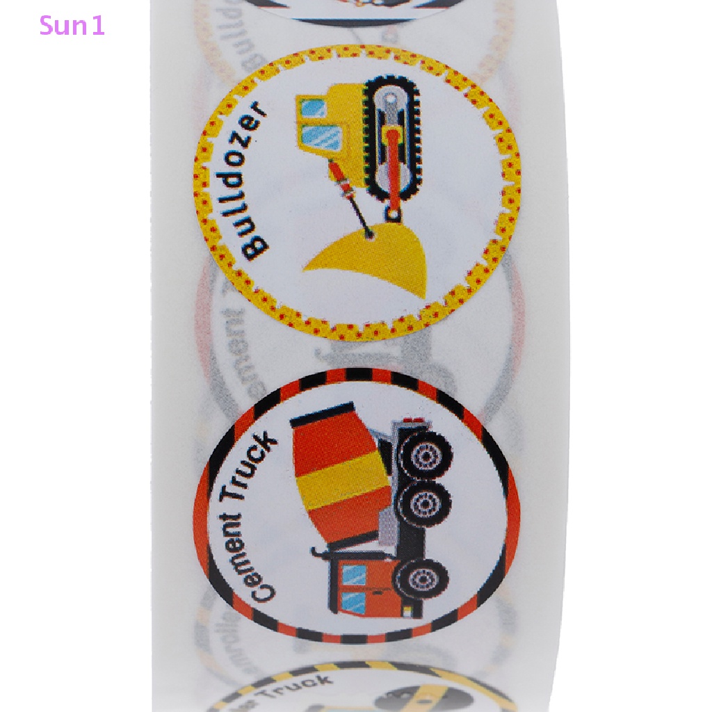 Sticker Sun1 > Dán Trang Trí Xe Hơi Công Trường Đục Lỗ Dành Cho Trẻ Em