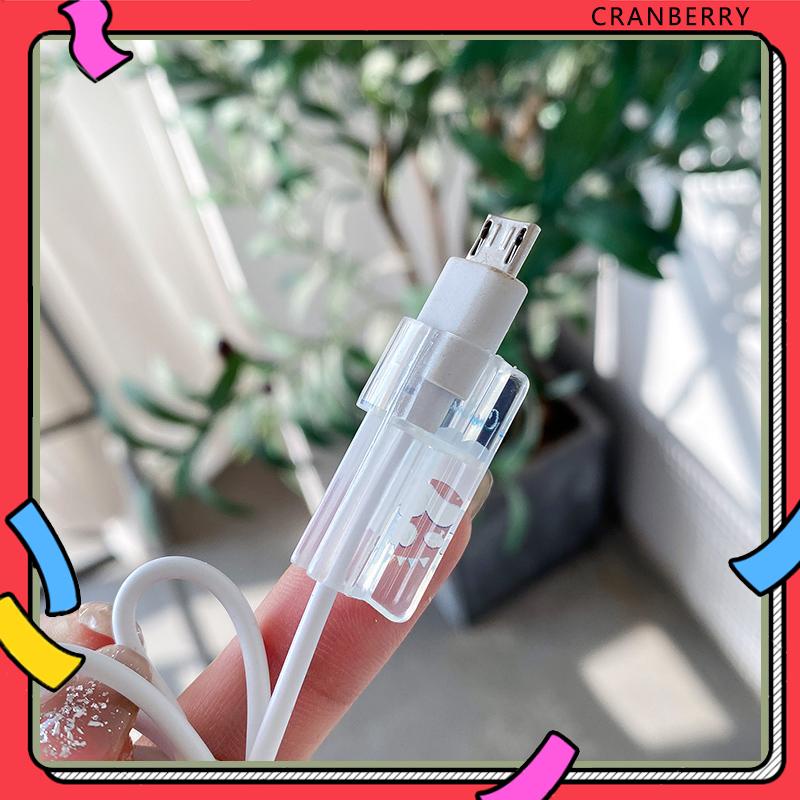 Phụ Kiện Bảo Vệ Đầu Dây Cáp Sạc USB Chống Gãy Hình Hoạt Hình Dễ Thương-CY