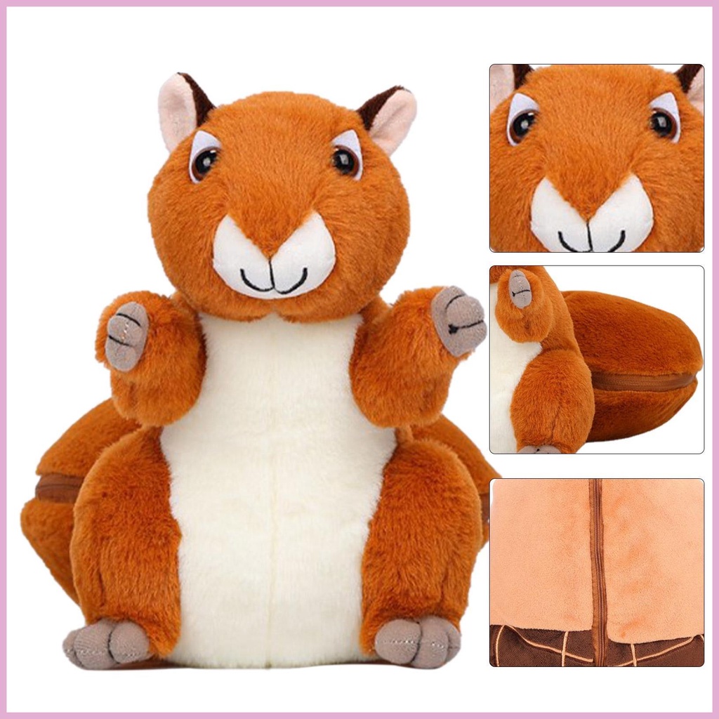 Sóc Nhồi Bông Mềm Mại Đáng Yêu