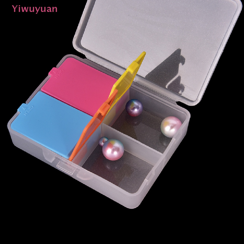 < Yiwuyuan > Hộp Đựng Thuốc 4 Ngăn Gấp Lại Được Dễ Mang Theo 1 Lần Mới