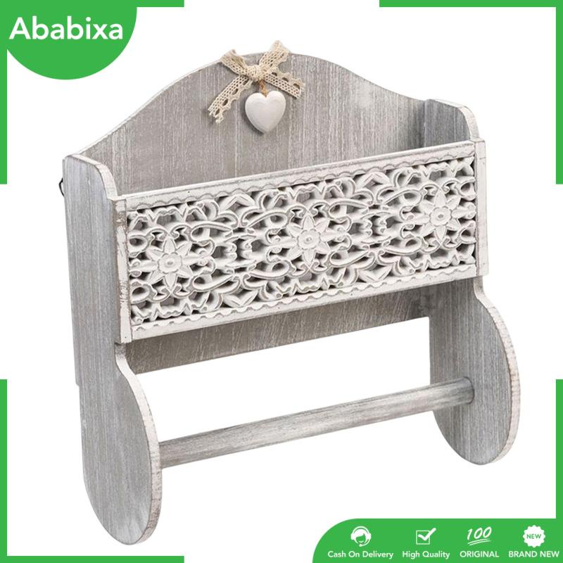 Giá Gỗ Treo Khăn Giấy Cuộn 30x12x31.5cm Tiết Kiệm Không Gian Tiện Dụng