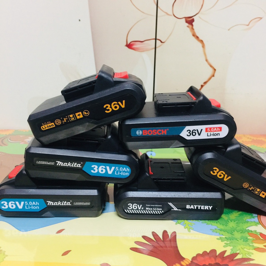 Pin máy khoan 26v, 36v, 21v, 48V 5 cell- dùng cho máy makita, bosch, dewalt