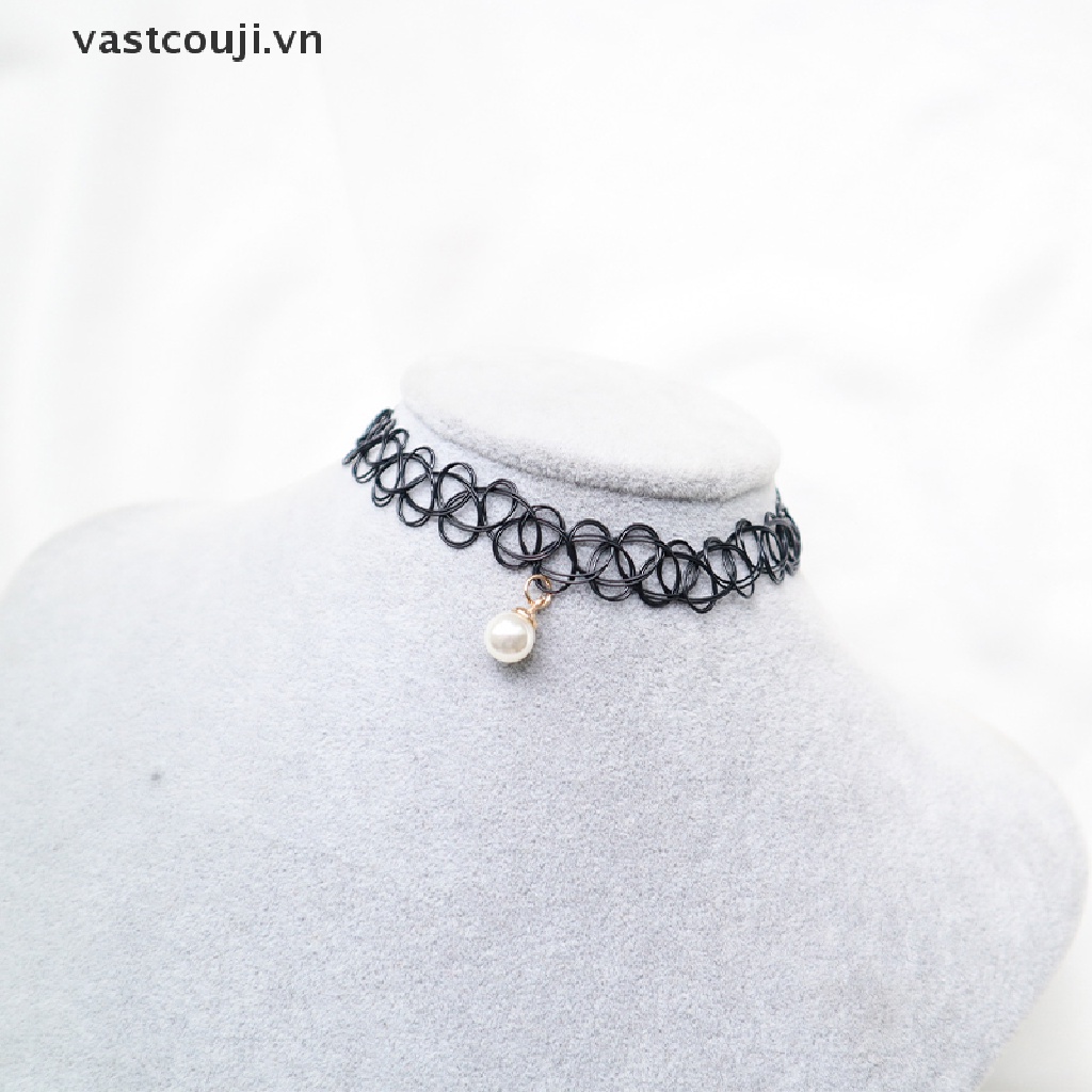 Vòng Cổ Choker Màu Đen Mặt Hình Ngôi Sao Thời Trang Cho Nữ