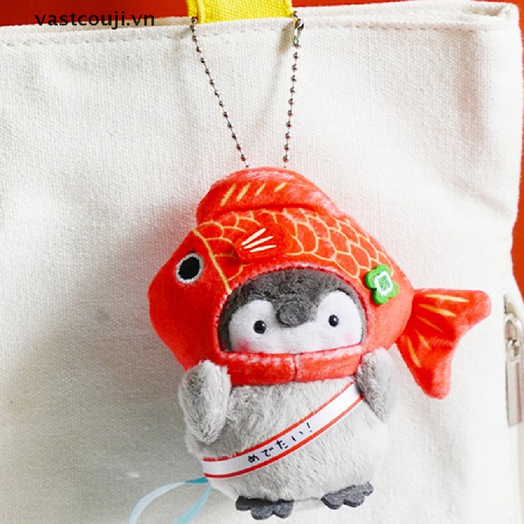 Thú Nhồi Bông Hình Chim Cánh Cụt / Mèo May Mắn Dễ Thương Dùng Làm Quà Tặng