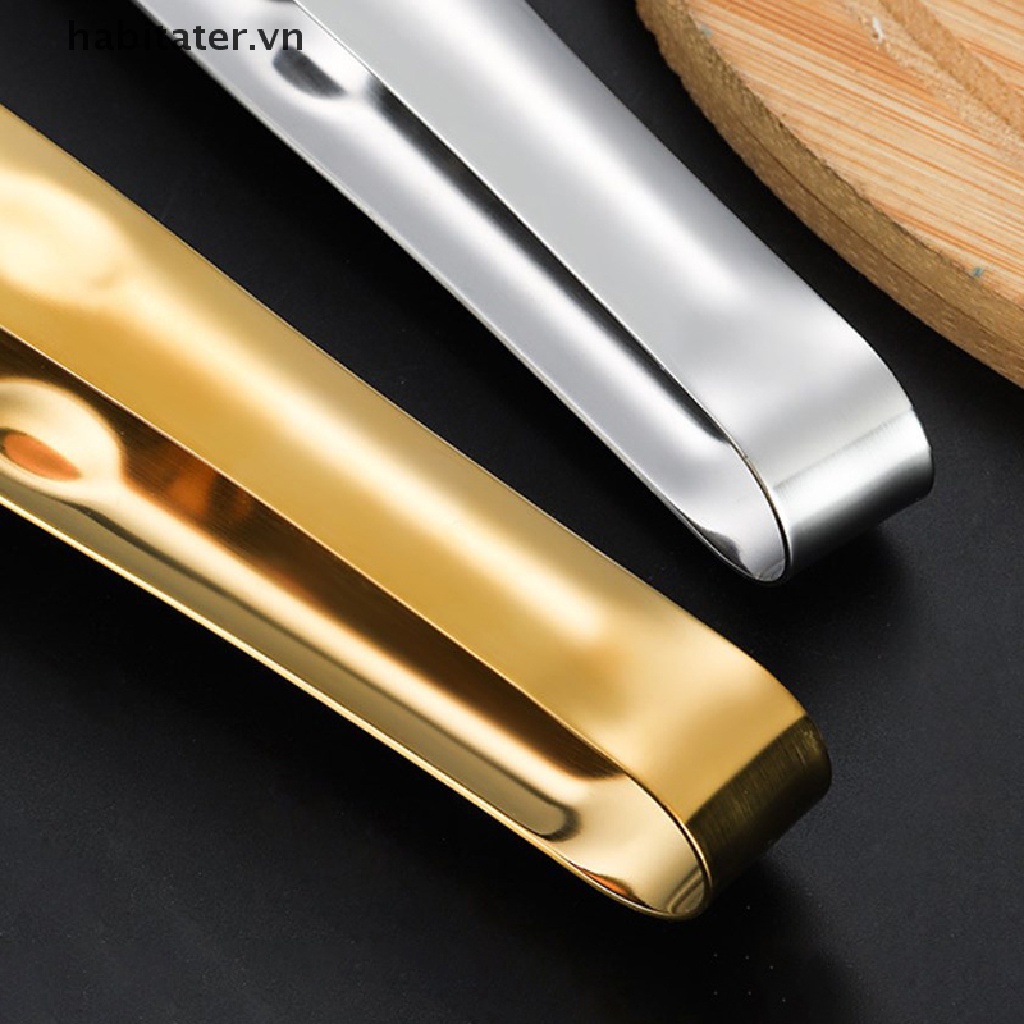 TATER 1Pc Stainless Steel Kitchen Ice Tongs Food Serving Tong Cube Sugar Clip Grabber VN