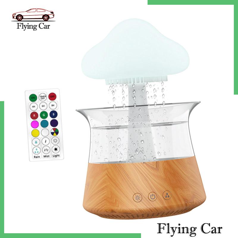 Máy Khuếch Tán Tinh Dầu Hình Giọt Nước Mưa Có Hẹn Giờ USB 300ml Lzdjfmy2