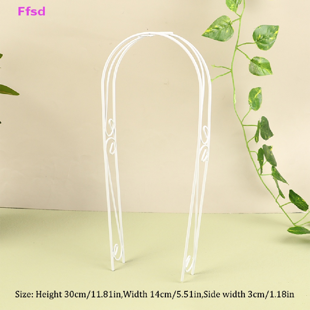 {Ffsd} Mô Hình Cửa Vòm Sắt Mini Màu Trắng Mini Trang Trí Tiểu Cảnh Nhà Búp Bê * Hàng Bán Chạy