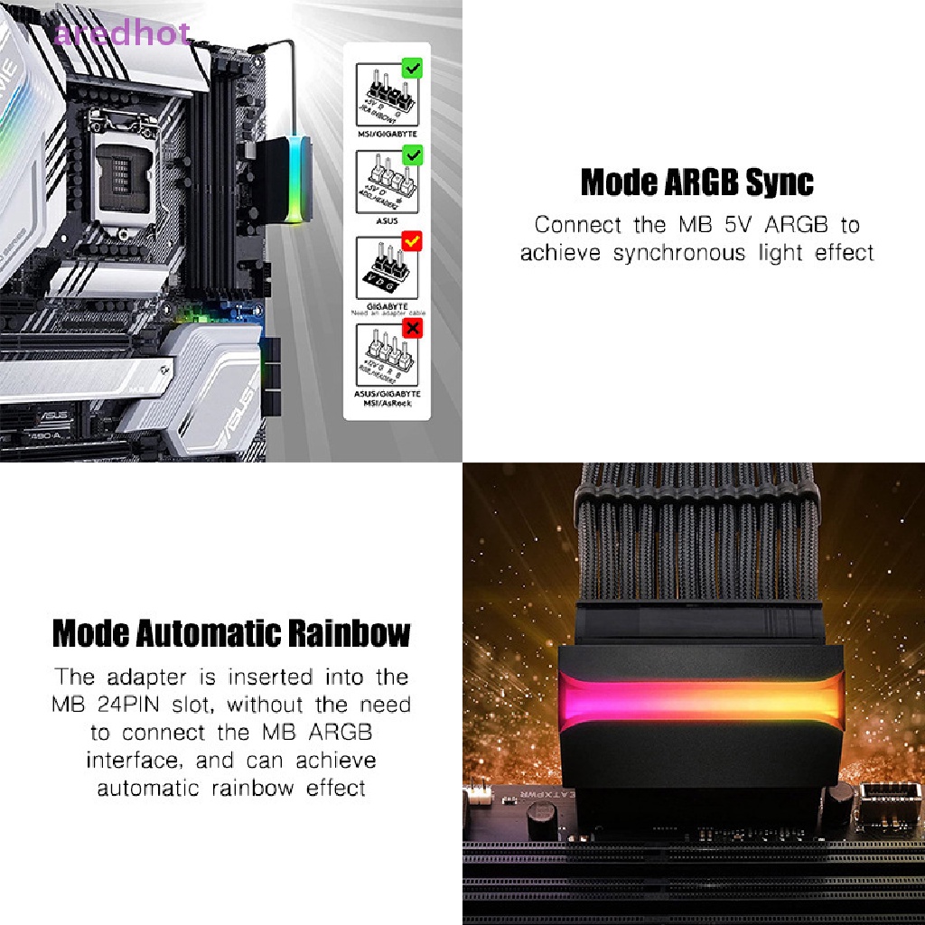 Mô Đun Cấp Nguồn ATX 24Pin Sang 90 Độ Cho Máy Tính Mới