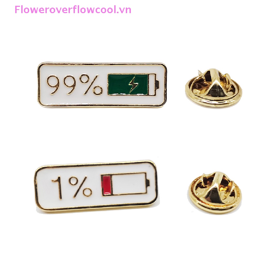 Ghim Cài Áo Bằng Kim Loại Tráng Men 1% 99% Kiểu Dáng Vintage