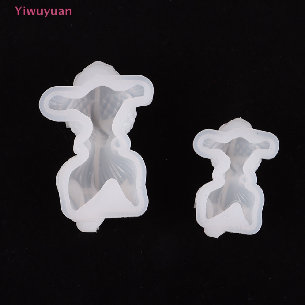 Bộ 2 Khuôn Silicone Hình Cá Vàng 3D Làm Trang Sức Thủ Công