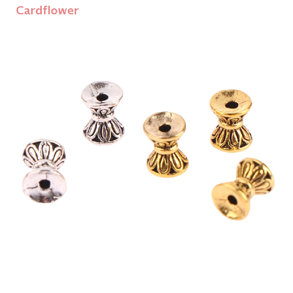 Bộ 10 Hạt Xâu Chuỗi Làm Trang Sức Hình Hoa Sen Hai Mặt 6x5.5mm