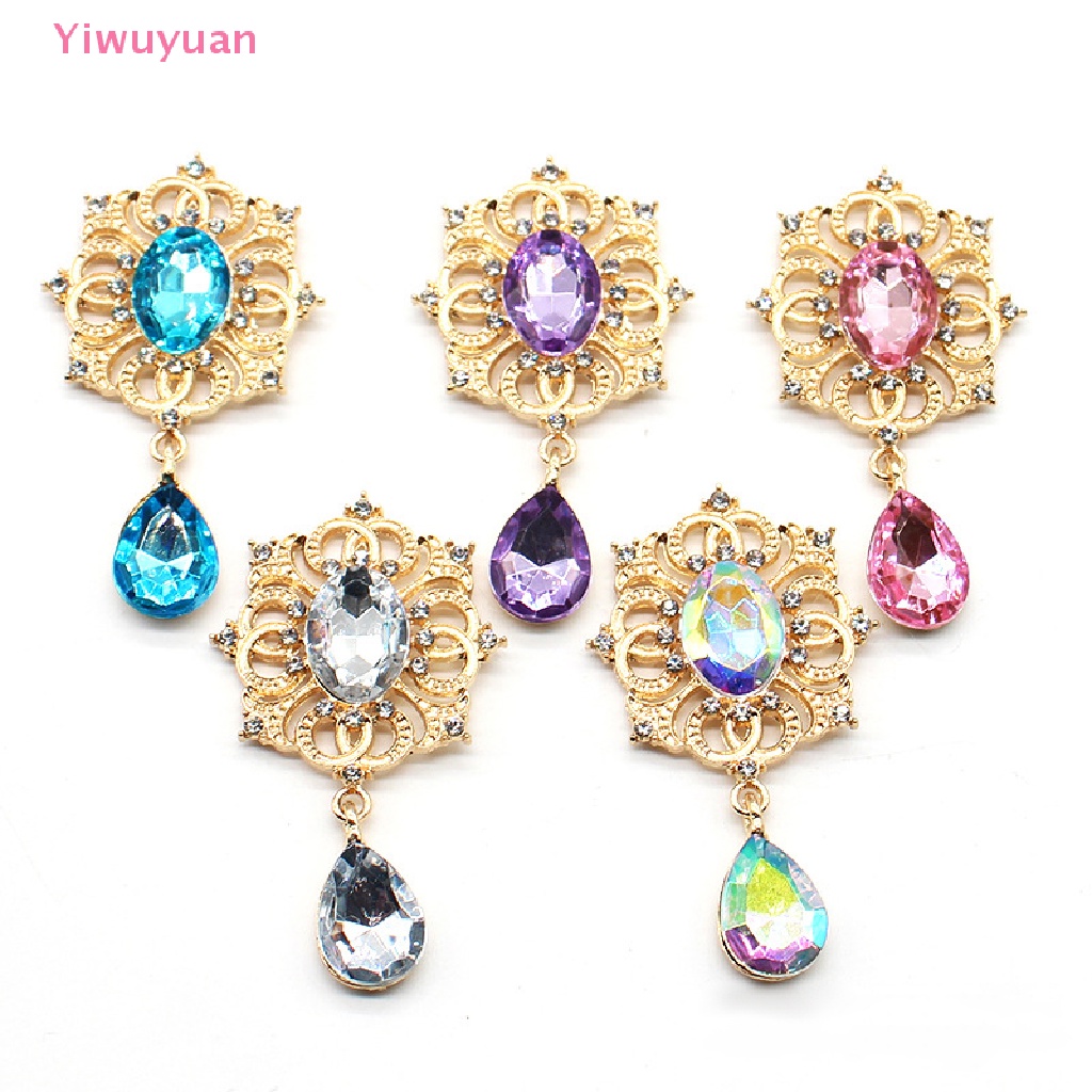 Ghim Cài Áo Hợp Kim Mạ Vàng Đính Đá 28 * 49mm Mới