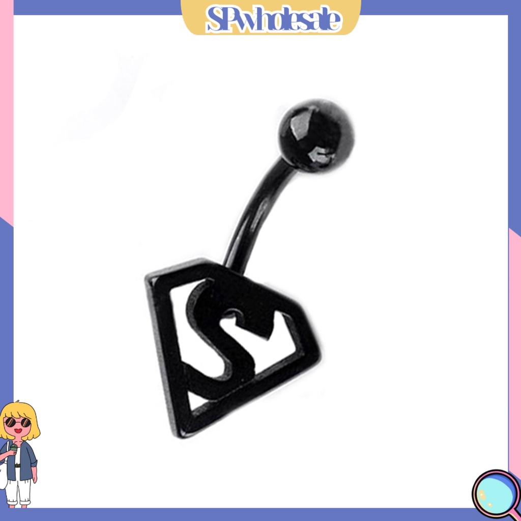 &lt;SPwholesale&gt; Khuyên Rốn Hình Dơi Bằng Thép Không Gỉ