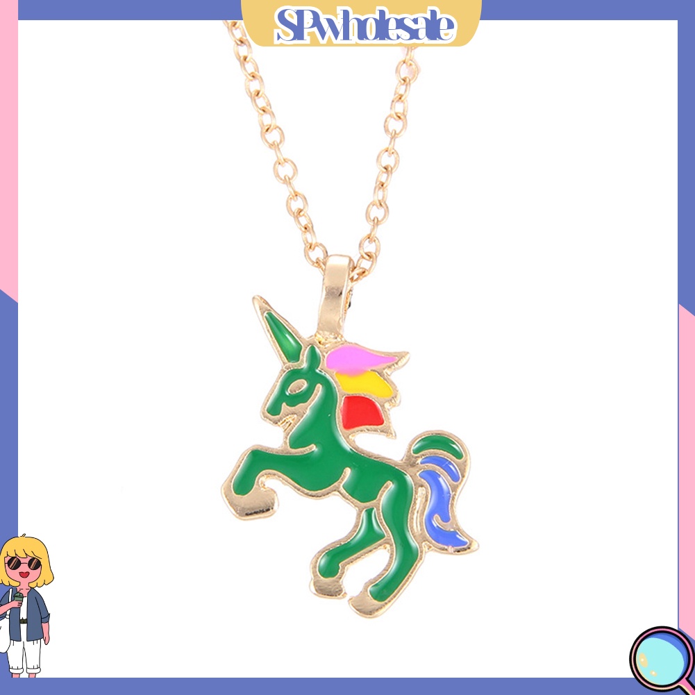 <SPwholesale> Vòng cổ Mặt Hình Kỳ Lân Tráng Men Thời Trang Cho Nữ