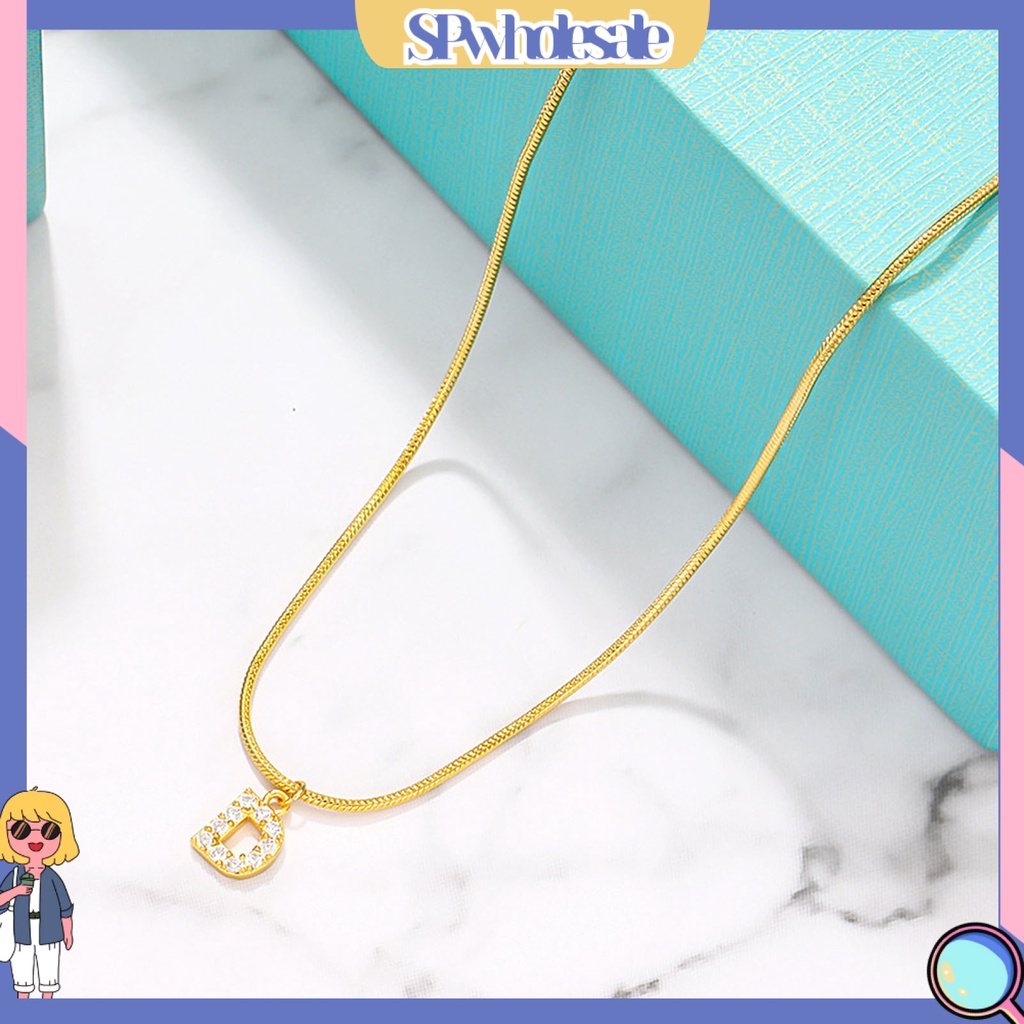 <SPwholesale> Vòng cổ Mặt Chữ SPwholesale Đính Đá Phong Cách Hip Hop