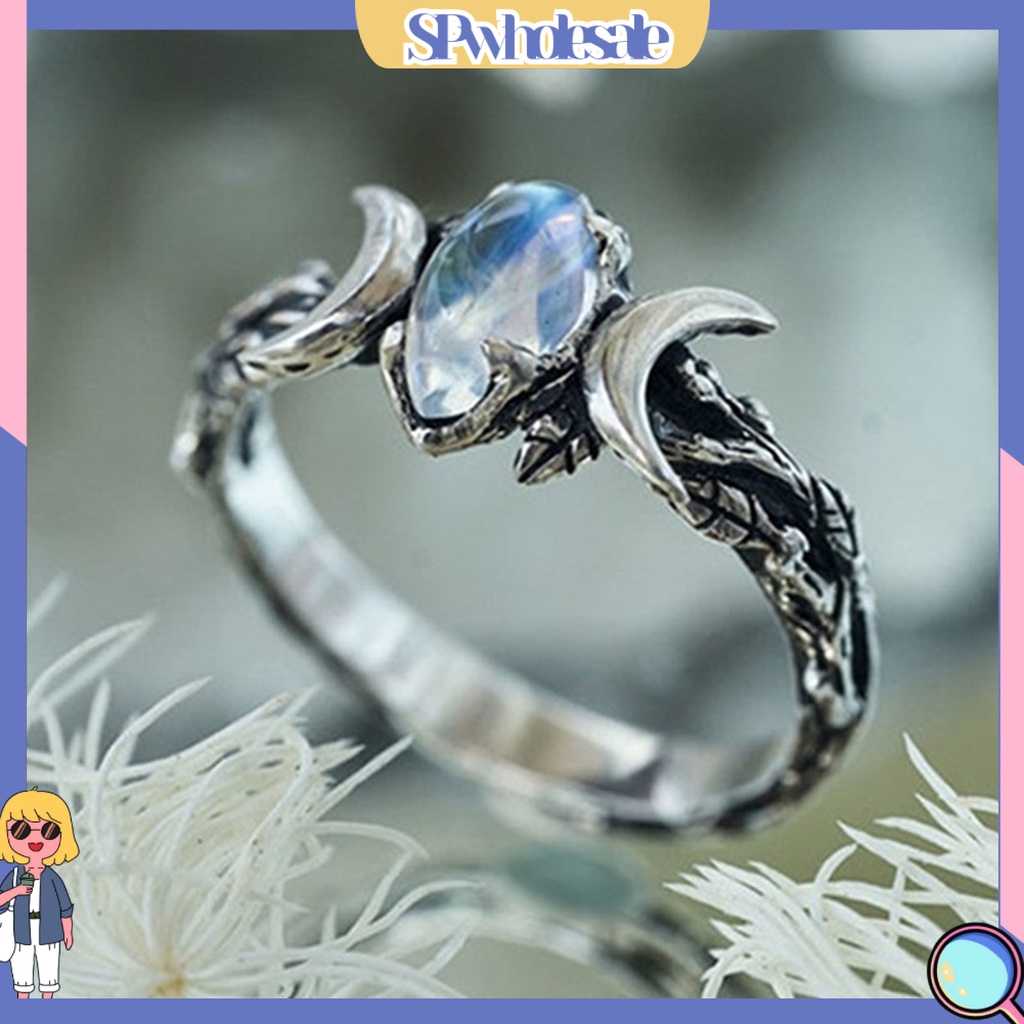 <SPwholesale> Nhẫn Đính Đá Phong Cách Bohemia Cổ Điển Dành Cho Nữ