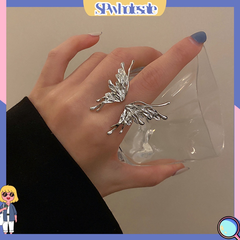 <SPwholesale> Nhẫn Hở Hình Bướm / Bướm Có Thể Điều Chỉnh Kích Thước Cho Nữ