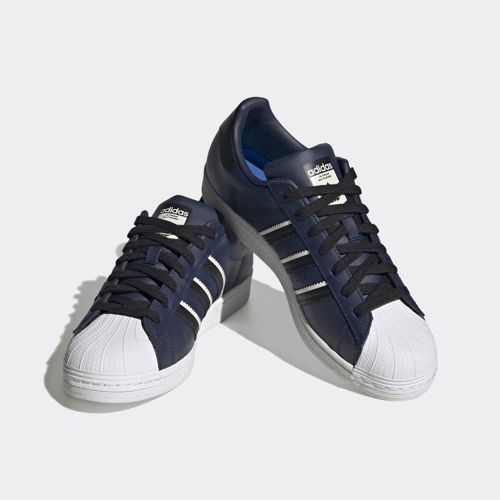 Adidas Phong cách sống Giày Superstar Nam Màu xanh da trời HQ2210