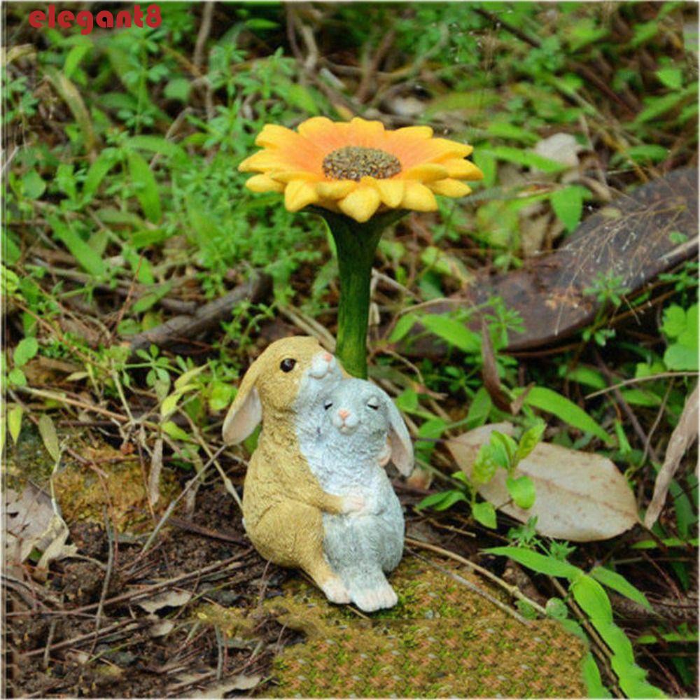 Mô Hình Thỏ Điêu Khắc Bằng Nhựa Resin Thủ Công Để Bàn Trang Trí Đa Năng Chống Nước