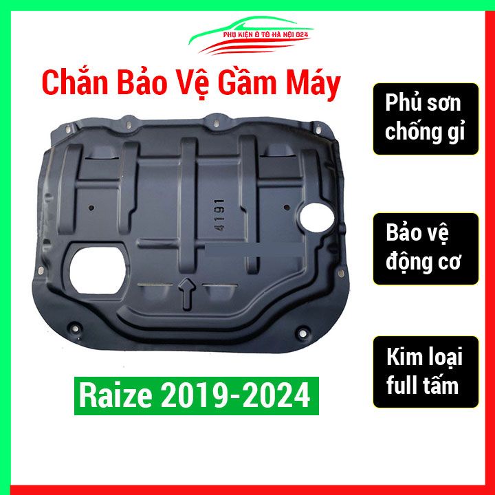 Chắn gầm máy phía dưới Toyota Raize 2019-2024 chuẩn theo xe kim loại nguyên tấm